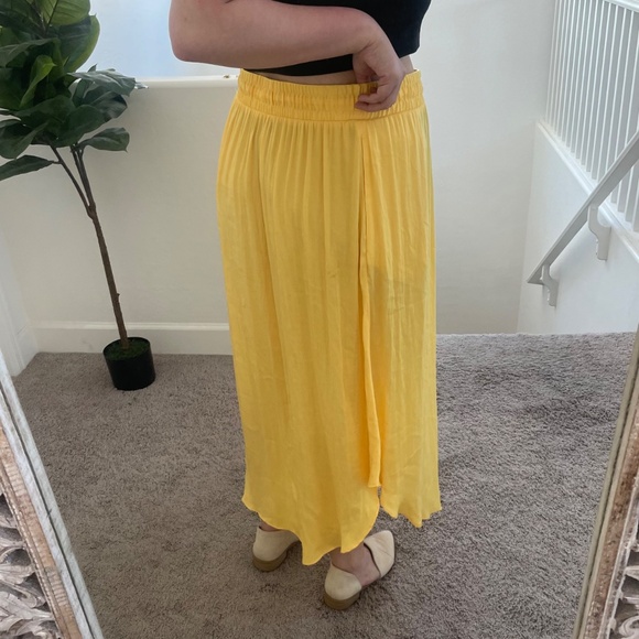 ⭐️Shirttail-Hem Beach Summer Hipster Hippie Artsy Flowy Boho Bohemian Maxi Skirt - Picture 6 of 8